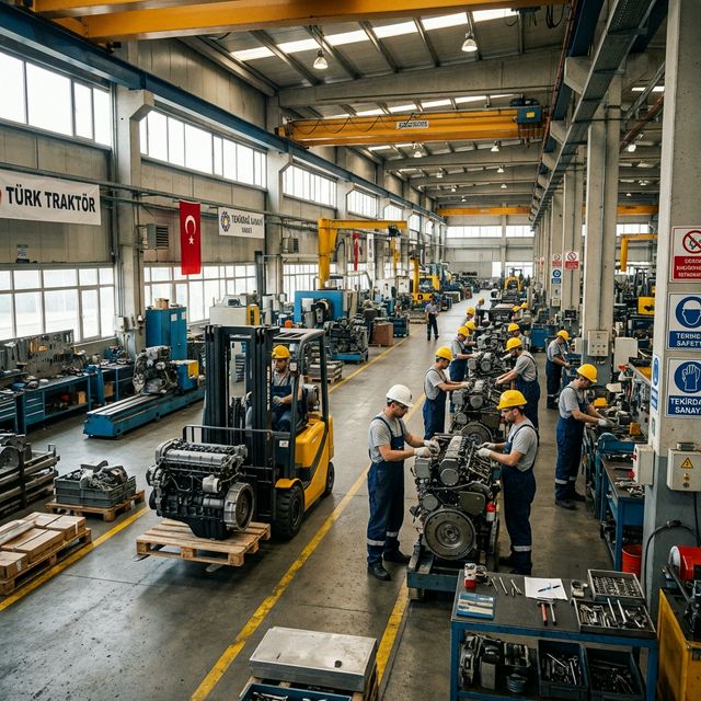 Fabrika Üretim Hattında Akülü Ulaşım